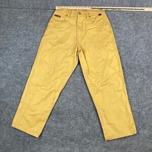 FUBU Pants Mens W34 L34 Yellow Straight Leg Casual Y2K Retro